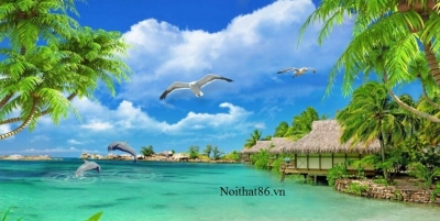 Tranh gạch 3d phong cảnh biển - GSZ22