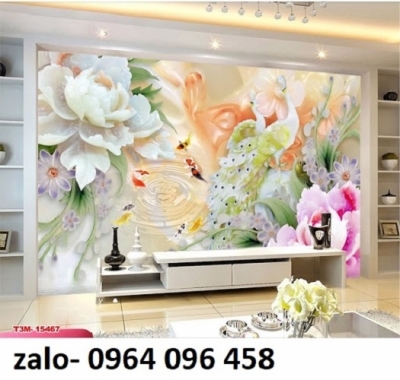 Tranh gạch 3d trang trí phòng khách - MNN09