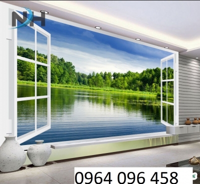 Tranh gạch 3d cửa sổ - CCV87