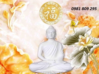 tranh phật 3d - gạch tranh ốp tường