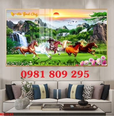 mẫu gạch tranh Mã Đáo Thành Công Đẹp Hút Tài Lộc