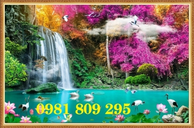 Tranh gạch men - tranh phong cảnh 3d