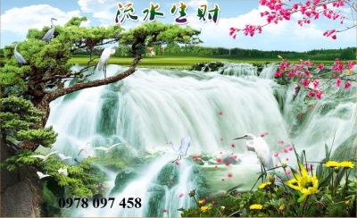 Tranh đẹp - tranh gạch phòng khách