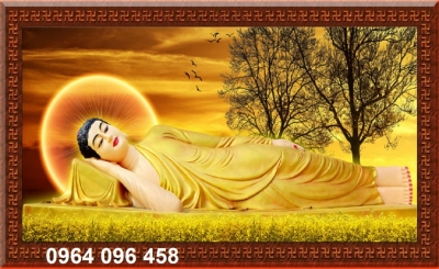 Tranh phật phòng thờ - tranh gạch 3d phòng thờ - 832SP