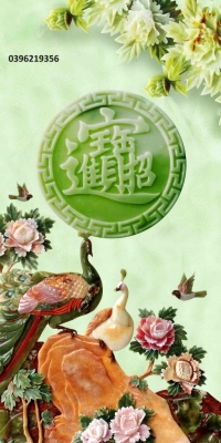 Tranh chim công đẹp trang
