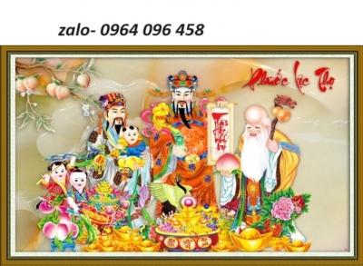 Tranh gạch 3d phúc lộc thọ - SXC890