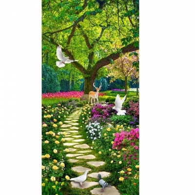 Tranh gạch 3d ốp tường phòng khách - GCC3