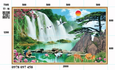 Tranh gạch 3D - tranh phong cảnh