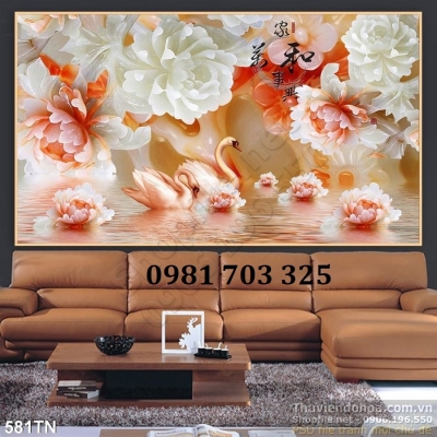 Gạch tranh sứ ngọc dán tường