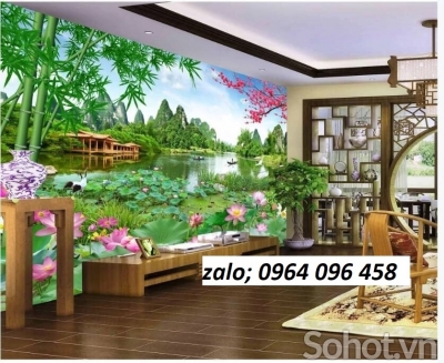 Tranh gạch 3d ốp tường ngoài trời - NVC55