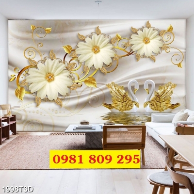 Tranh gạch , gạch 3d hoa ngọc Hn9939