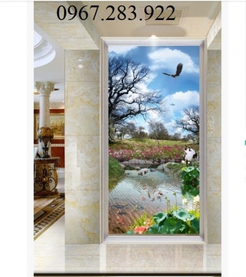 Tranh 3D- Tranh phong cảnh khổ dọc