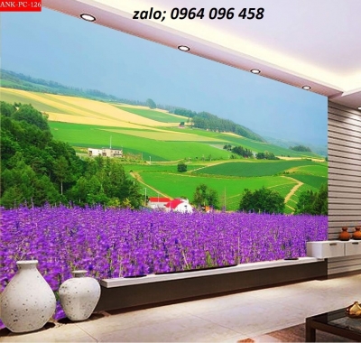 Gạch tranh 3d dán tường phòng khách - KMNN6