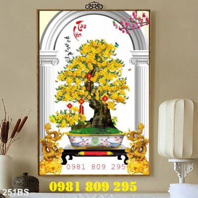 Tranh gạch hoa mai , gạch cao cấp