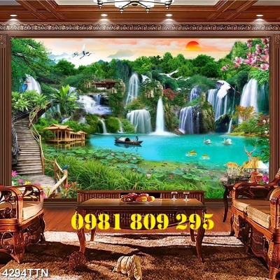 Tranh phong cảnh , gạch tranh 3d phong cảnh chiều sâu