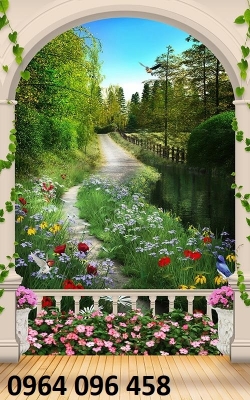 Tranh gạch 3d cảnh đồng quê - SXMM6