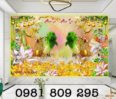 Gạch tranh 3d cây kim tiền