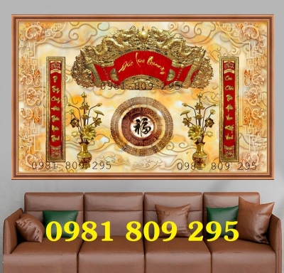 Gạch tranh ban thờ ốp tường H0896