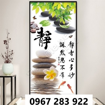 Tranh gạch 3d khổ dọc men