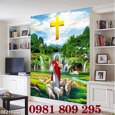 Tranh chúa - gạch tranh công giáo cao cấp JH3212