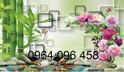 Tranh gạch 3d ốp tường mẫu phong cảnh - 6433SP