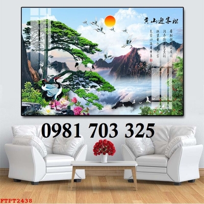 Tranh gạch 3D phong cảnh sơn thủy hữu tình