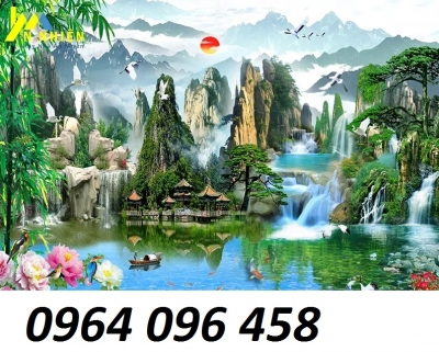 Tranh gạch 3d phong cảnh đồng quê - TVBBN8