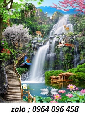 Tranh gạch 3d ốp tường hành lang - 032XC
