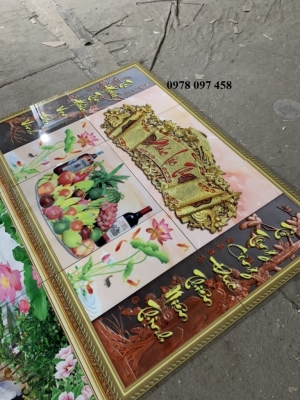 Tranh phòng thờ- gạch tranh 3D