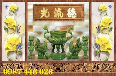 Gạch 3d tranh gạch phòng thờ HP3792