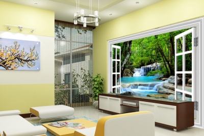 tranh gạch 3d cửa sổ - CBB56