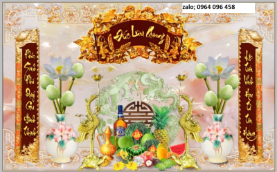 Tranh gạch 3d ốp tường phòng thờ - 900CV