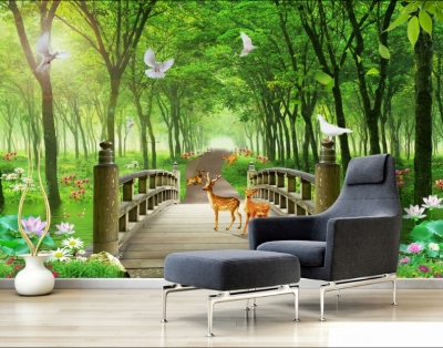 tranh gạch men phong cảnh 3d - F56