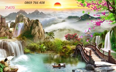 Tranh gạch 3d - tranh phong cảnh