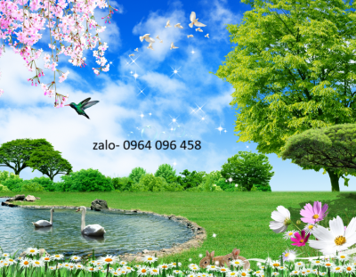 Tranh gạch 3d phong cảnh đồng quê - BB86