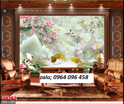 Gạch tranh 3d phòng khách - MNN05
