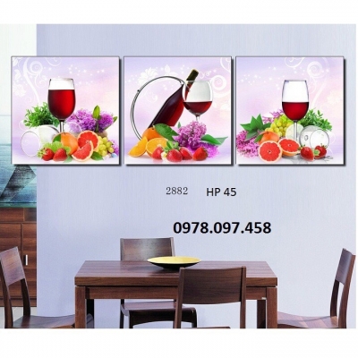 Tranh gạch 3D trang phòng bếp