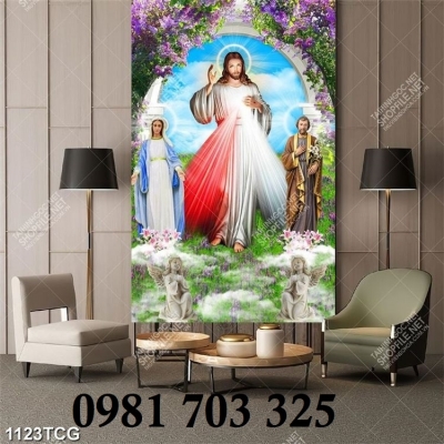 Tranh gạch men 3D công giáo