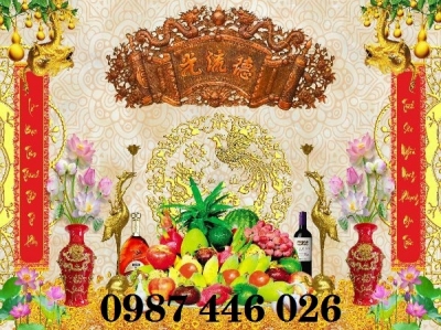 Tranh gạch men phòng thờ HP9273