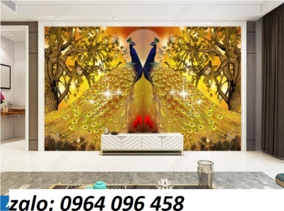 Tranh gạch 3d chim công - XBC32