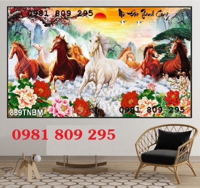 Gạch tranh ốp tường - tranh gạch ngựa