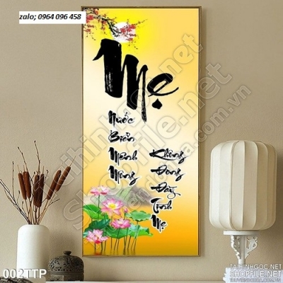 Tranh gạch 3d cha mẹ - SXVBB8