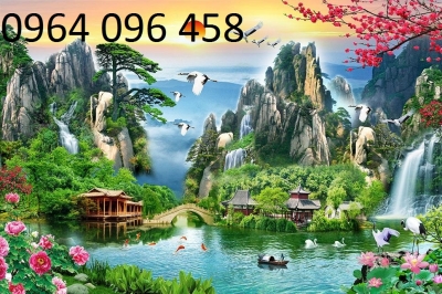 Tranh gạch 3d tùng hạc - KFNN97