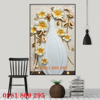 Gạch trang trí 3d bình hoa ốp hiên nhà , sảnh