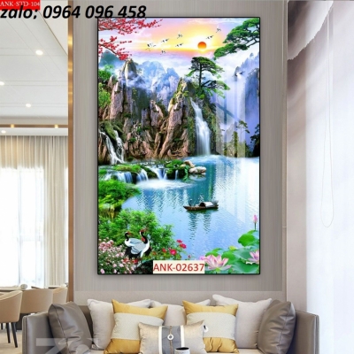 Tranh gạch 3d - gạch tranh 3d phong cảnh - 3899VB