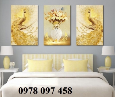 Tranh đẹp phòng ngủ - gạch tranh ốp tường