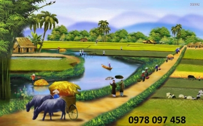 Tranh phong cảnh thiên nhiên -- gạch tranh