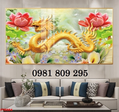 Tranh gạch men rồng phong thủy