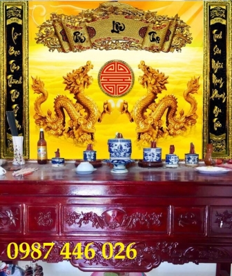 Gạch tranh phòng thờ đẹp HP87