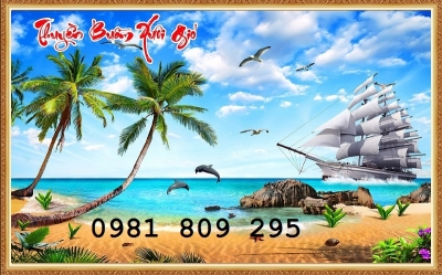tranh phong cảnh, gạch tranh cảnh biển